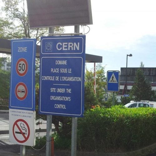 CERN - entrance gate CERN - entrance gate